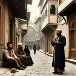 **Osman Hamdi Bey Style, Istanbul Street Scene:** A mysterious, melancholic scene in late 19th-century Istanbul. Feature a snake charmer with a flute in the Grand Bazaar, bathed in warm, dim light. Capture the exotic atmosphere and architectural details of Ottoman-era buildings in the background.