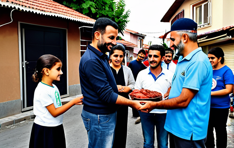 튀르키예 이슬람 축제와 행사 - Şeker Bayramı (Eid al-Fitr) Celebration**

"Children visiting their grandparents during Şeker Bayram...