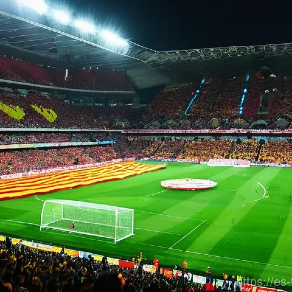 튀르키예 축구팀과 리그 정보 - **Prompt 1: The Indomitable Heartbeat of the Stands**
    "A panoramic shot of a Turkish football st...