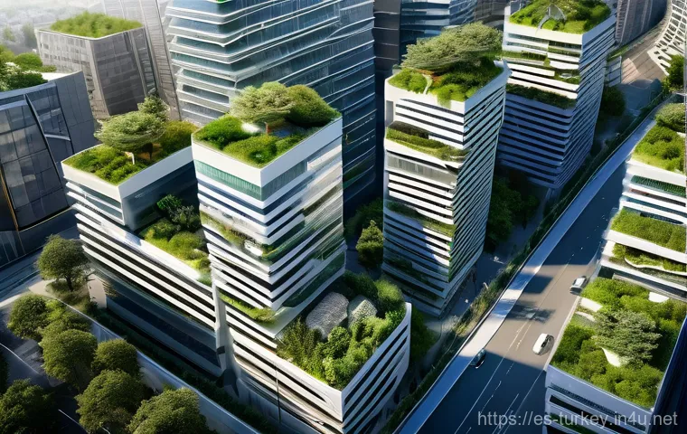 튀르키예의 도시 설계와 건축 혁신 - **Prompt:** "A panoramic view of a bustling, vibrant Turkish metropolis at dusk, where ancient Ottom...