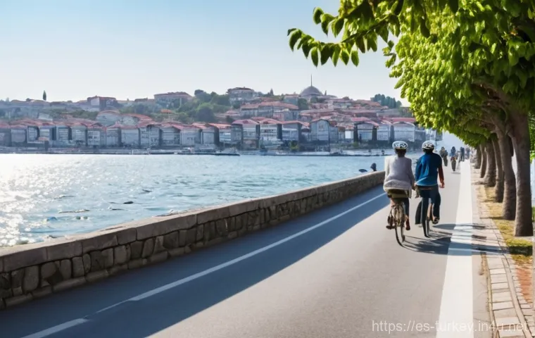 튀르키예 주요 섬 관광 루트 - **Gökçeada Adventure: Kitesurfing at Sunset**
    An exhilarating and vibrant scene capturing the sp...